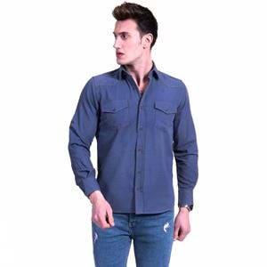 Navy Jeans Sewing Men's Shirt