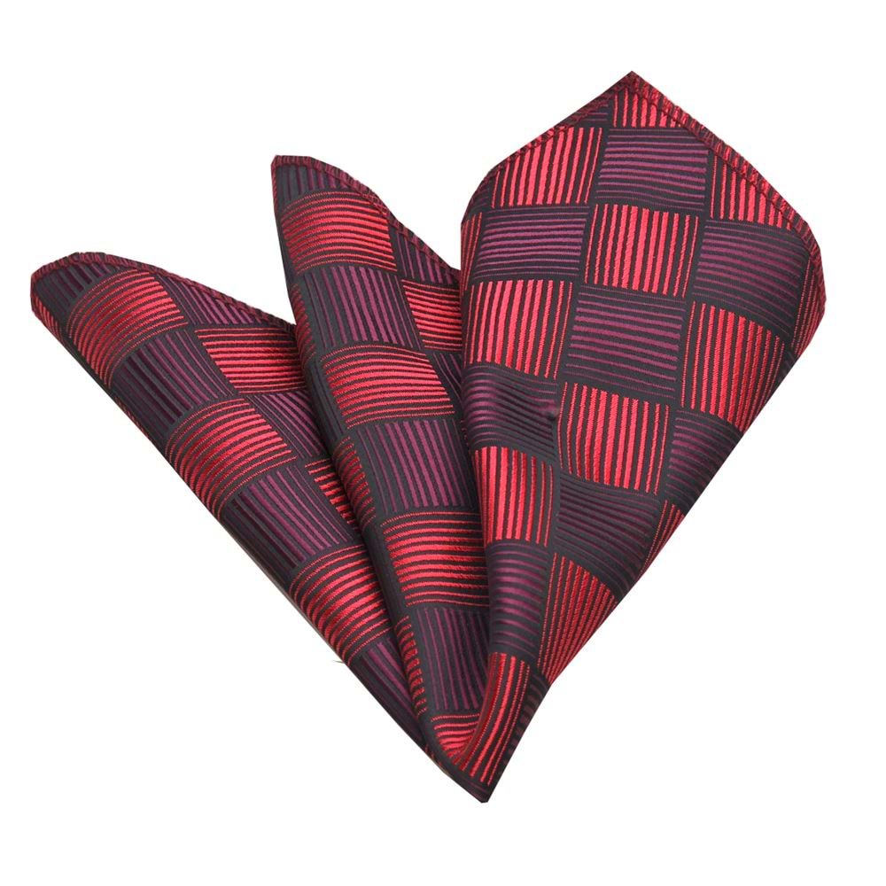 Red Checkered Pocket Square