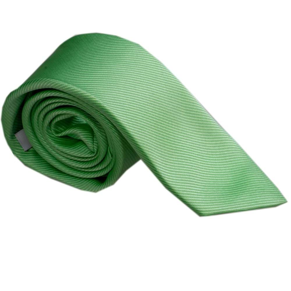 Apple Green Striped Necktie
