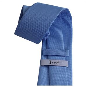 Blue Elegant Classic Jacqauard Necktie
