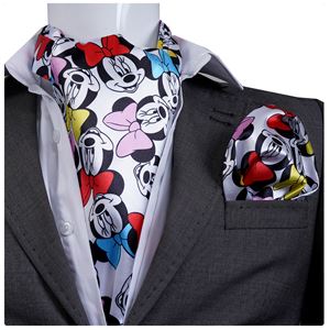 Colorful Mouse Printed Ascot Hanky Set