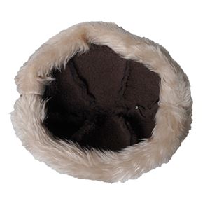 Brown Womens Bork Hat for Winter