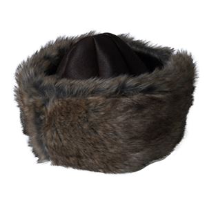 Brown Womens Bork Hat for Winter