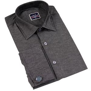 Gray Oxford Classic French Cuff Shirt