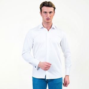 White Classic French Cuff Shirt