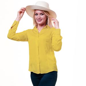 Yellow Basic Women's Shirt